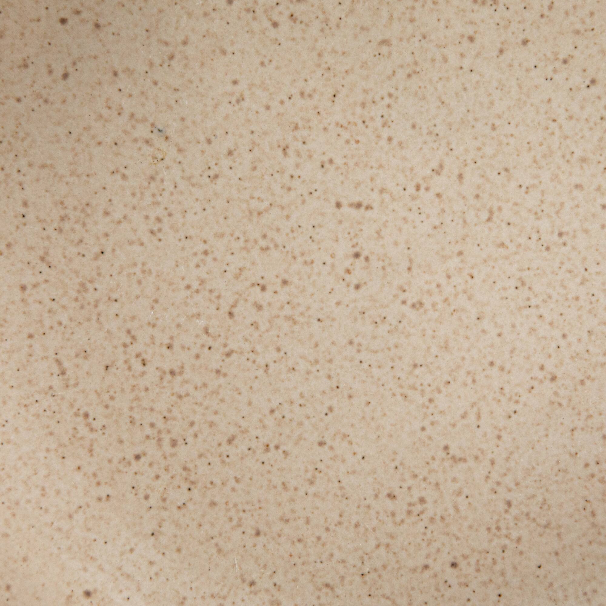 Hello Honey® 7" Cream Speckled Glaze Stoneware Footed Bowl